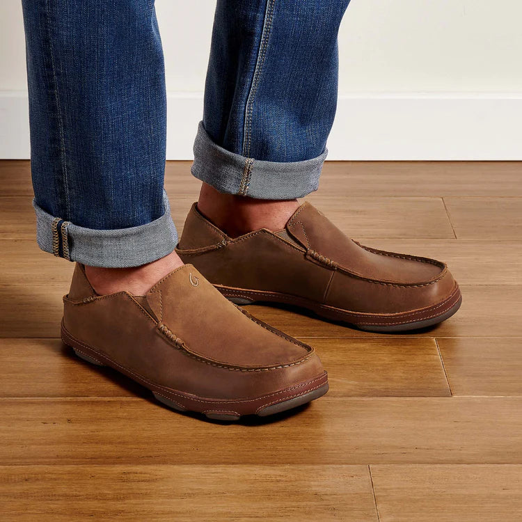 Olukai Men's Moloa Shoes - Ray/Toffee
