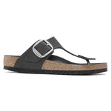 Birkenstock Women's Gizeh Big Buckle Sandals - Black Oiled Leather