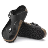 Birkenstock Women's Gizeh Big Buckle Sandals - Black Oiled Leather