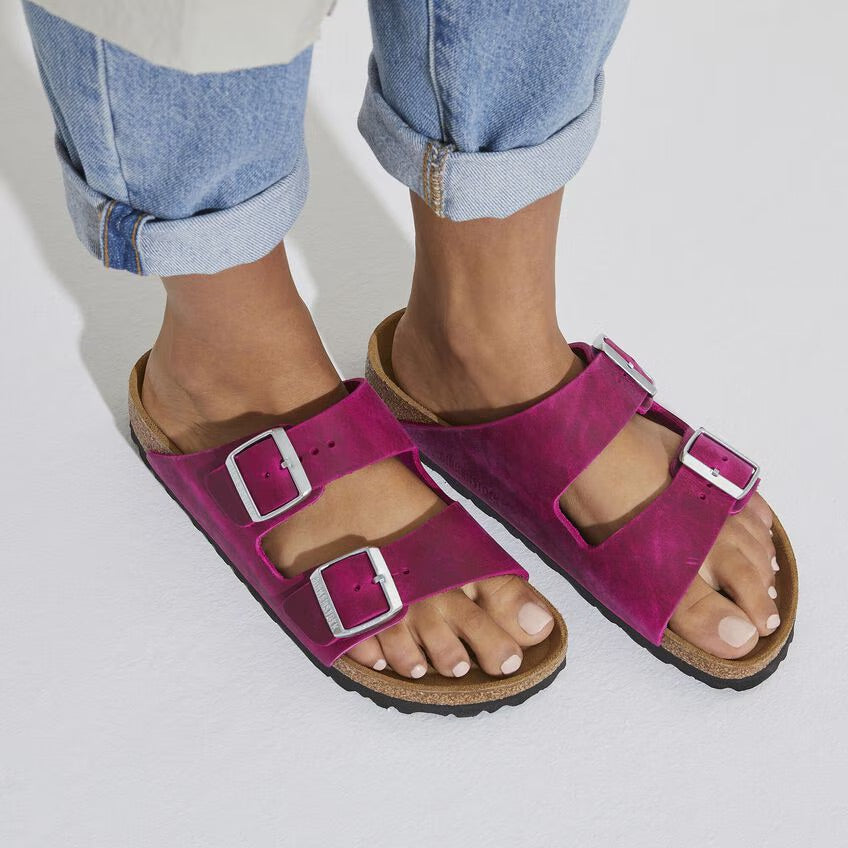 Birkenstock Arizona BS Oiled Leather Sandal - Festival Fuchsia