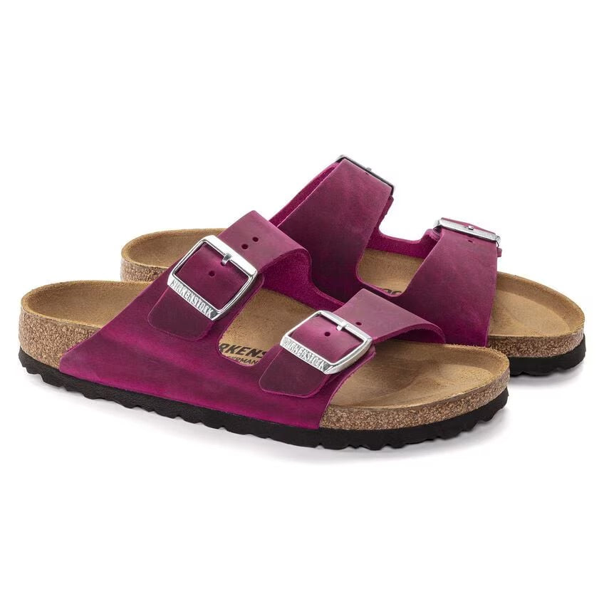 Birkenstock Arizona BS Oiled Leather Sandal - Festival Fuchsia