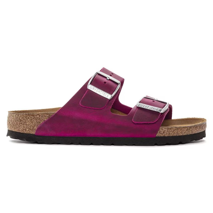 Birkenstock Arizona BS Oiled Leather Sandal - Festival Fuchsia