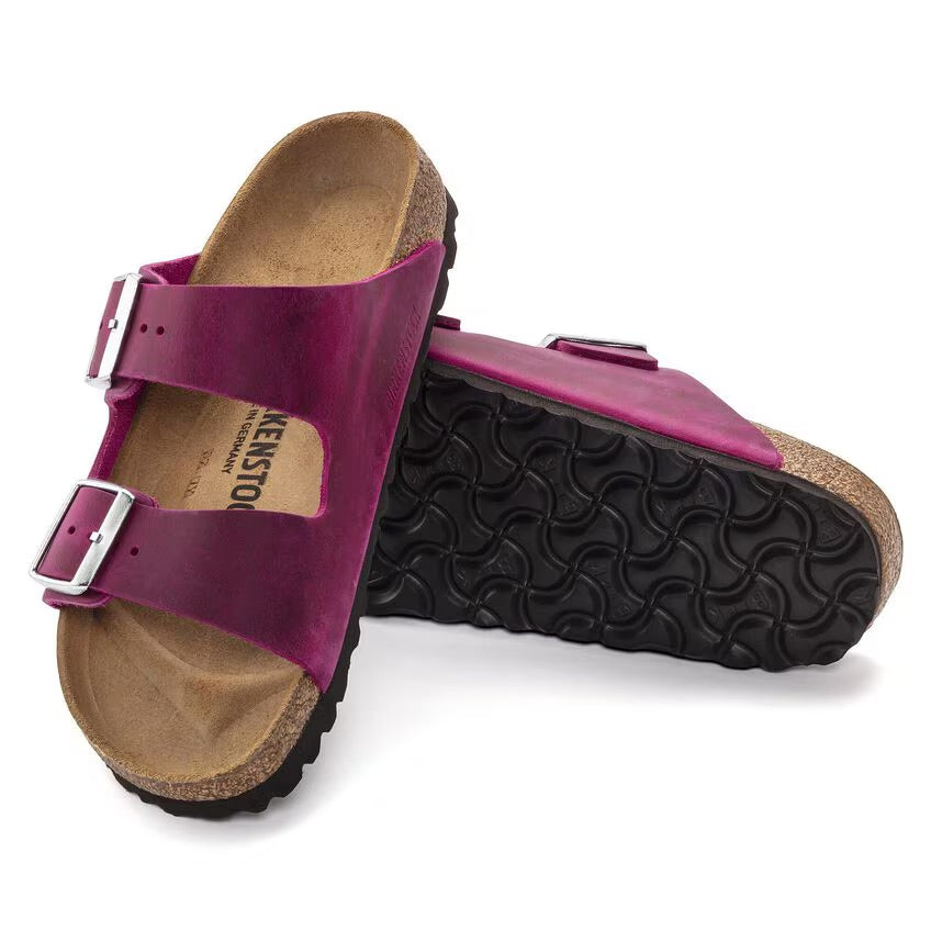 Birkenstock Arizona BS Oiled Leather Sandal - Festival Fuchsia