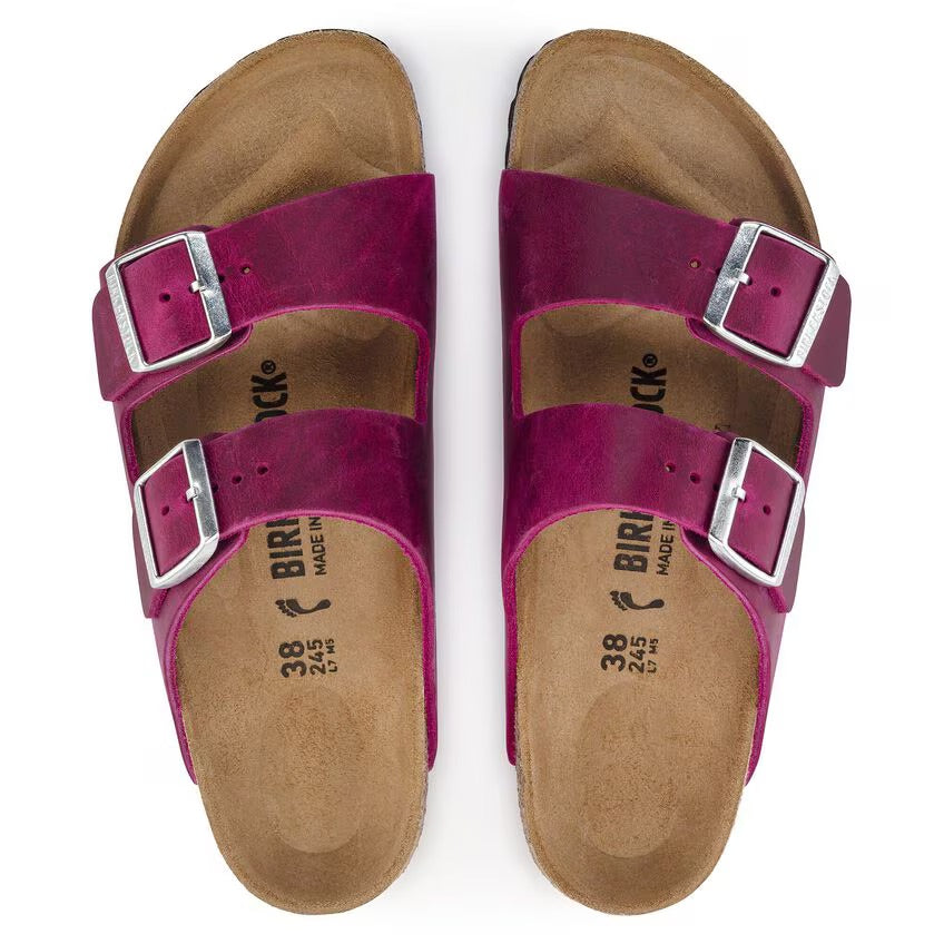 Birkenstock Arizona BS Oiled Leather Sandal - Festival Fuchsia