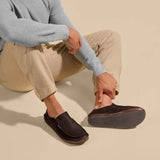 Olukai Men's Moloa Slipper - Dark Wood
