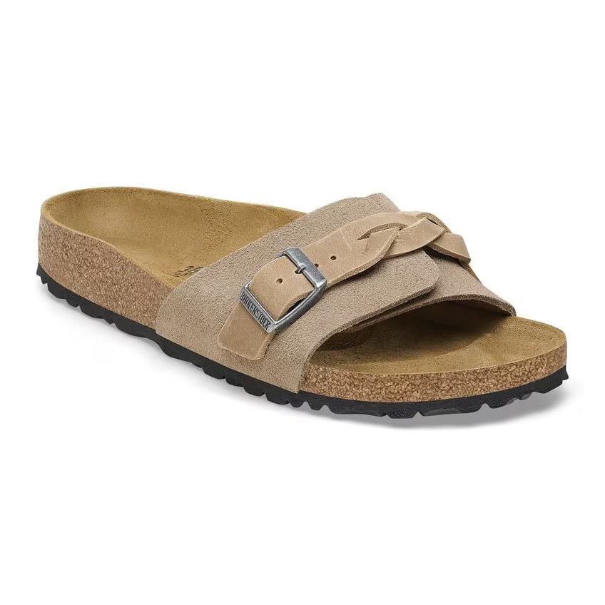 Birkenstock Women's Oita Sandals - Suede Leather - Taupe