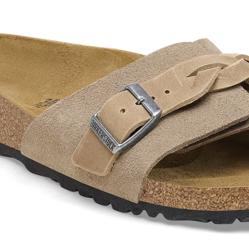 Birkenstock Women's Oita Sandals - Suede Leather - Taupe