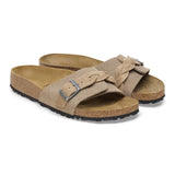 Birkenstock Women's Oita Sandals - Suede Leather - Taupe