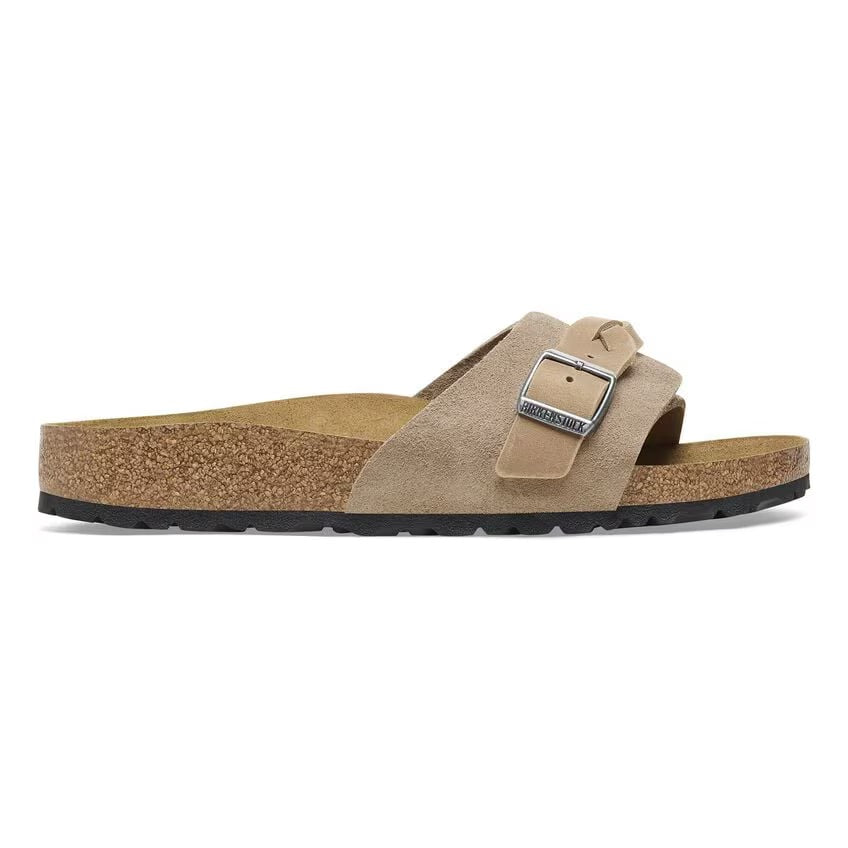 Birkenstock Women's Oita Sandals - Suede Leather - Taupe