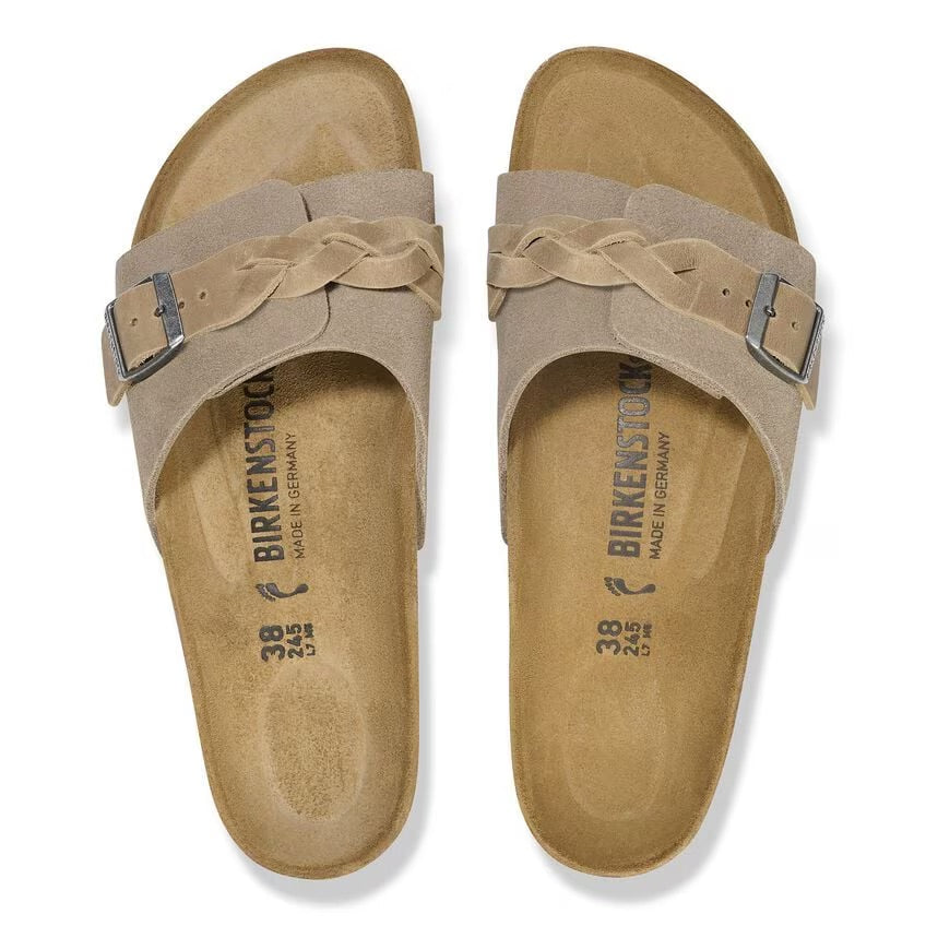 Birkenstock Women's Oita Sandals - Suede Leather - Taupe