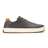 Olukai Men's Lae‘ahi Lī ‘Ili Waterproof Leather Sneakers - Stone