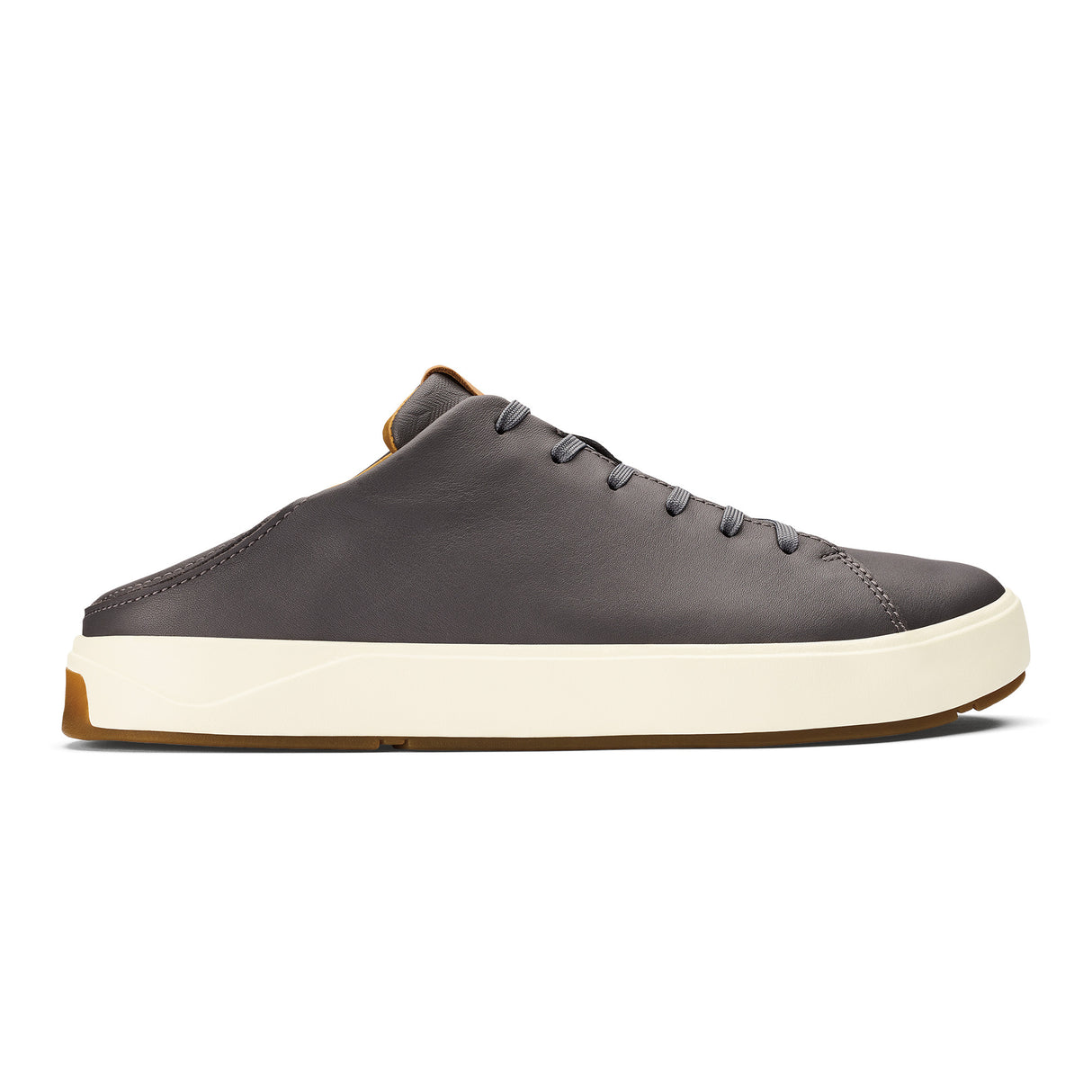 Olukai Men's Lae‘ahi Lī ‘Ili Waterproof Leather Sneakers - Stone