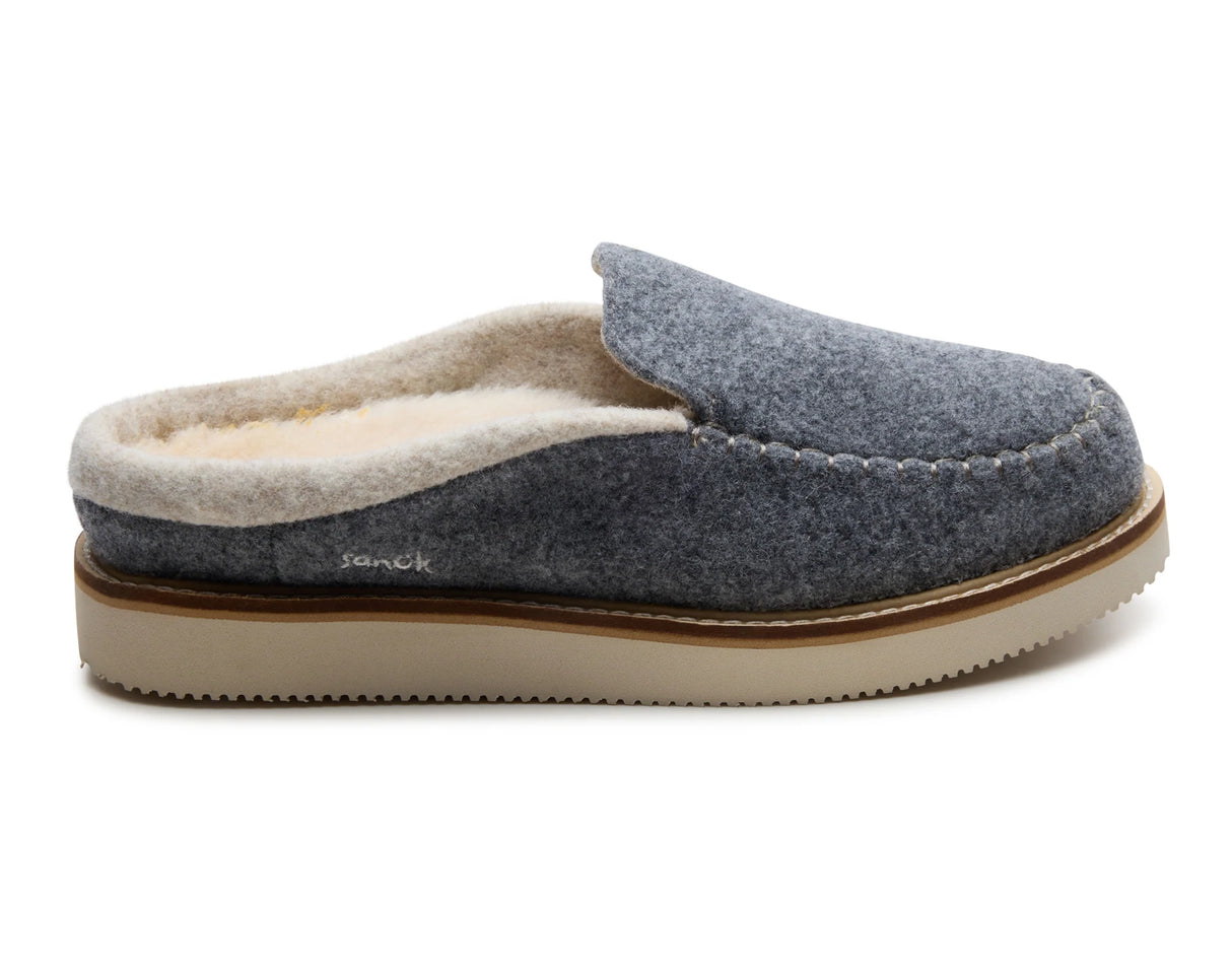 Sanuk Women's Cozy Vibe Slipper Wool - Charcoal