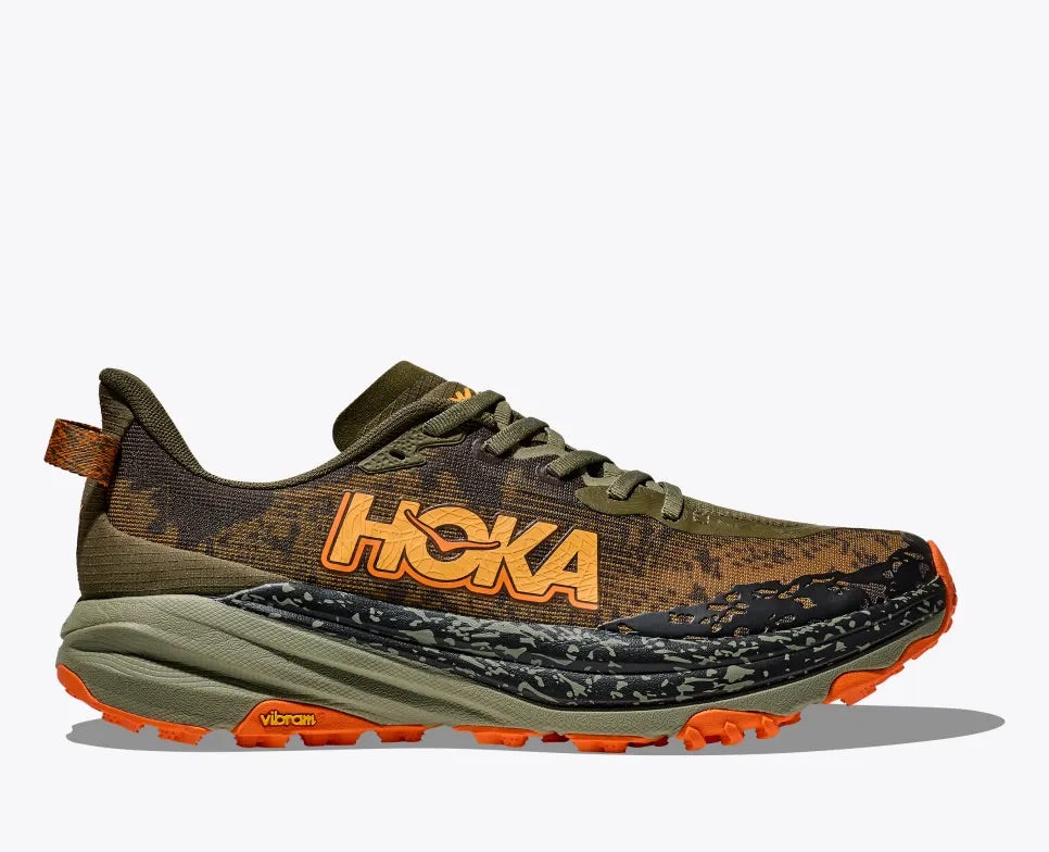 HOKA Men's Speedgoat 6 - Antique Olive / Squash