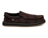 Sanuk Men's Chiba Blanket Slippers - Dark Brown