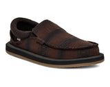 Sanuk Men's Chiba Blanket Slippers - Dark Brown