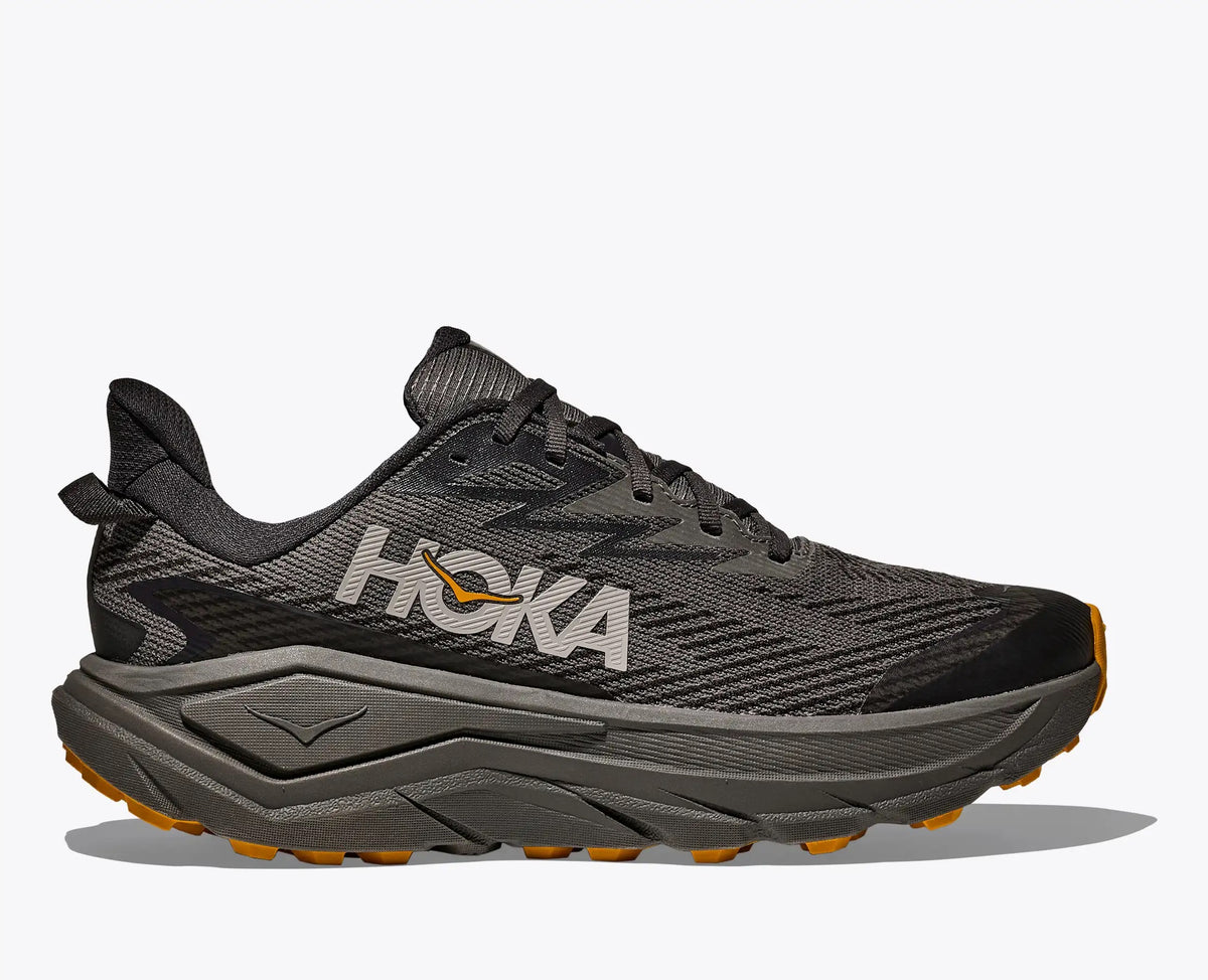 HOKA Men's Challenger 8 GTX Shoes - Asphalt Grey / Varsity Yellow