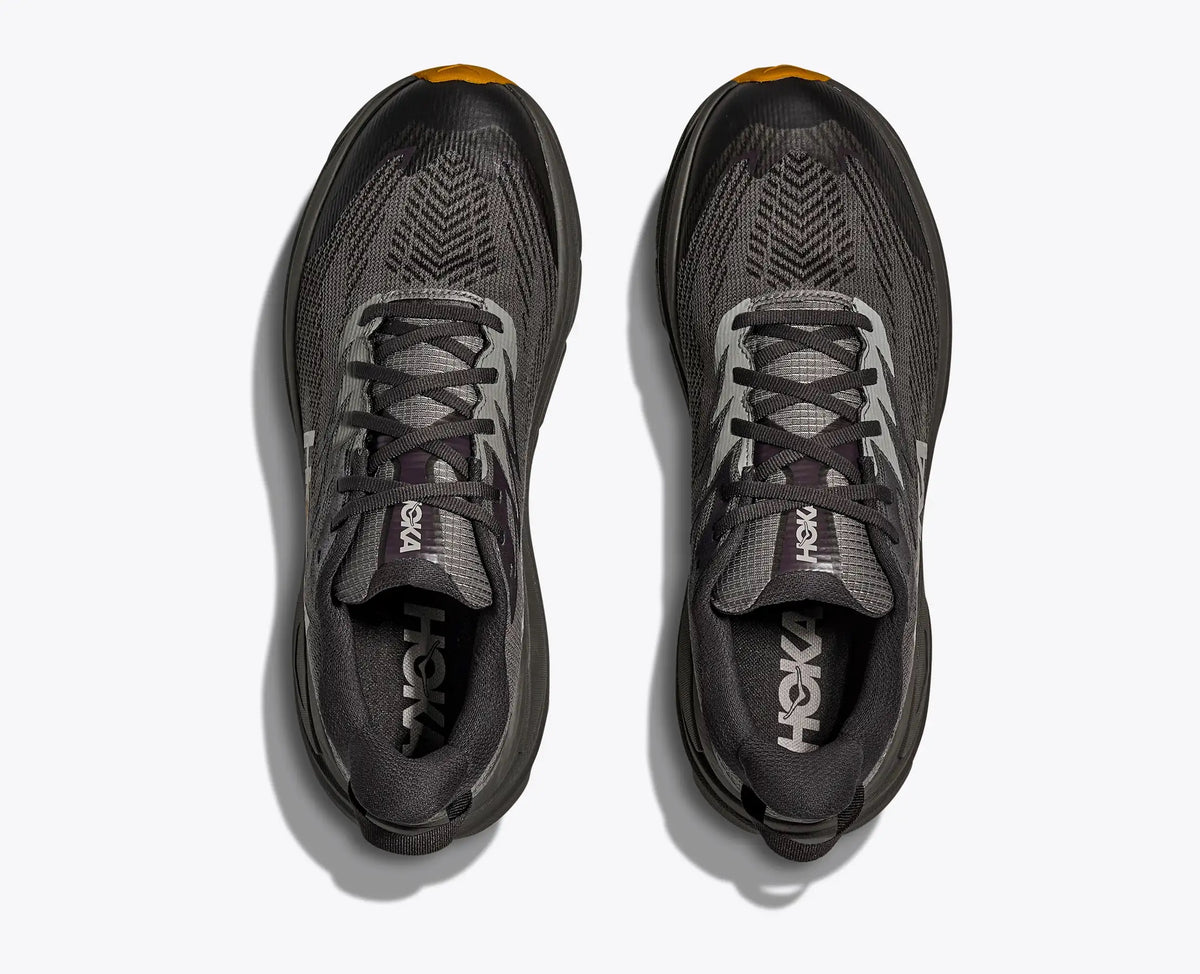 HOKA Men's Challenger 8 GTX Shoes - Asphalt Grey / Varsity Yellow