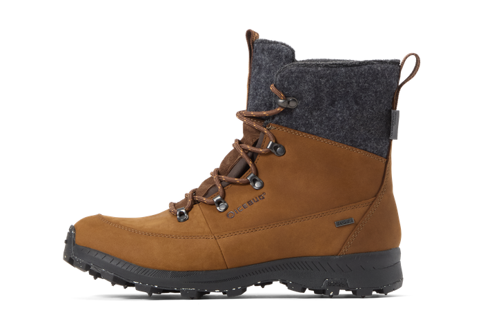 Icebug Men's Adak ReWool BUGrip - Coffee/Grey