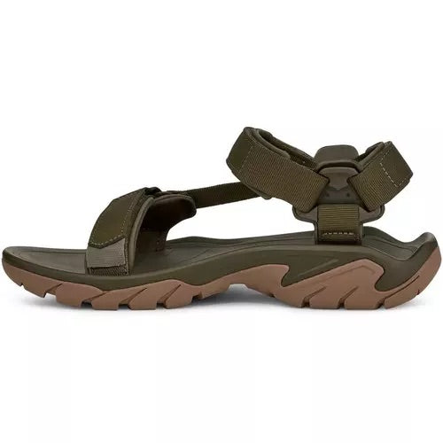 Teva Men's Terra Fi 5 Universal Hiking Sandal - Dark Olive/Honey Brown
