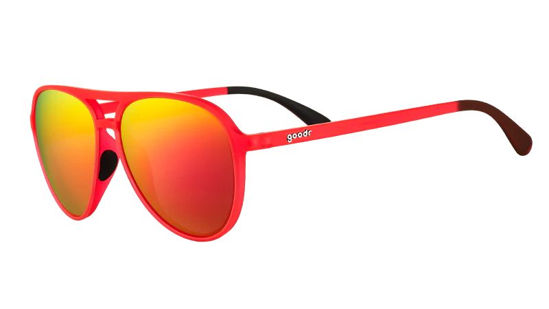 Goodr Mach G Sunglasses -  Captain Blunt's Red Eye
