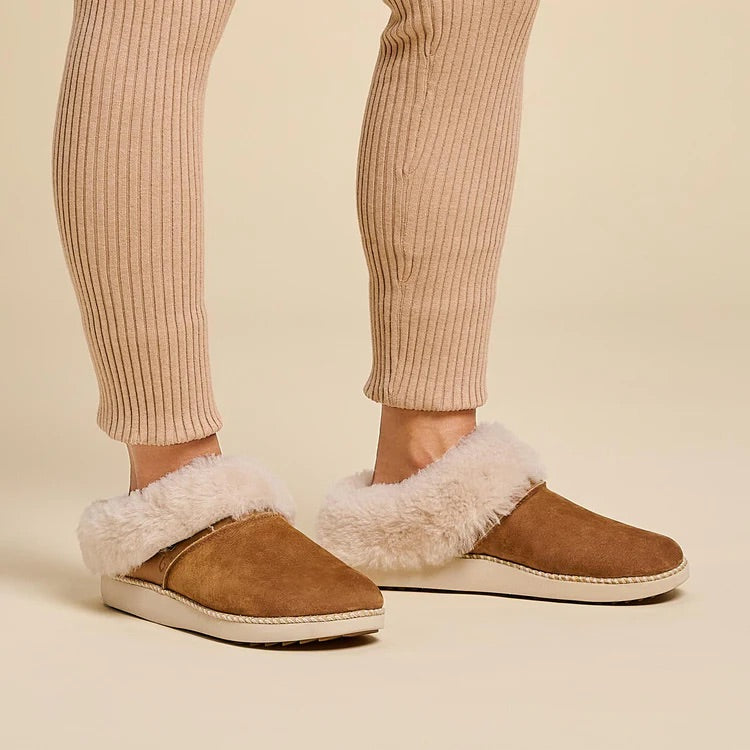 Olukai Women's Ku‘i Slipper - Tan/Bone