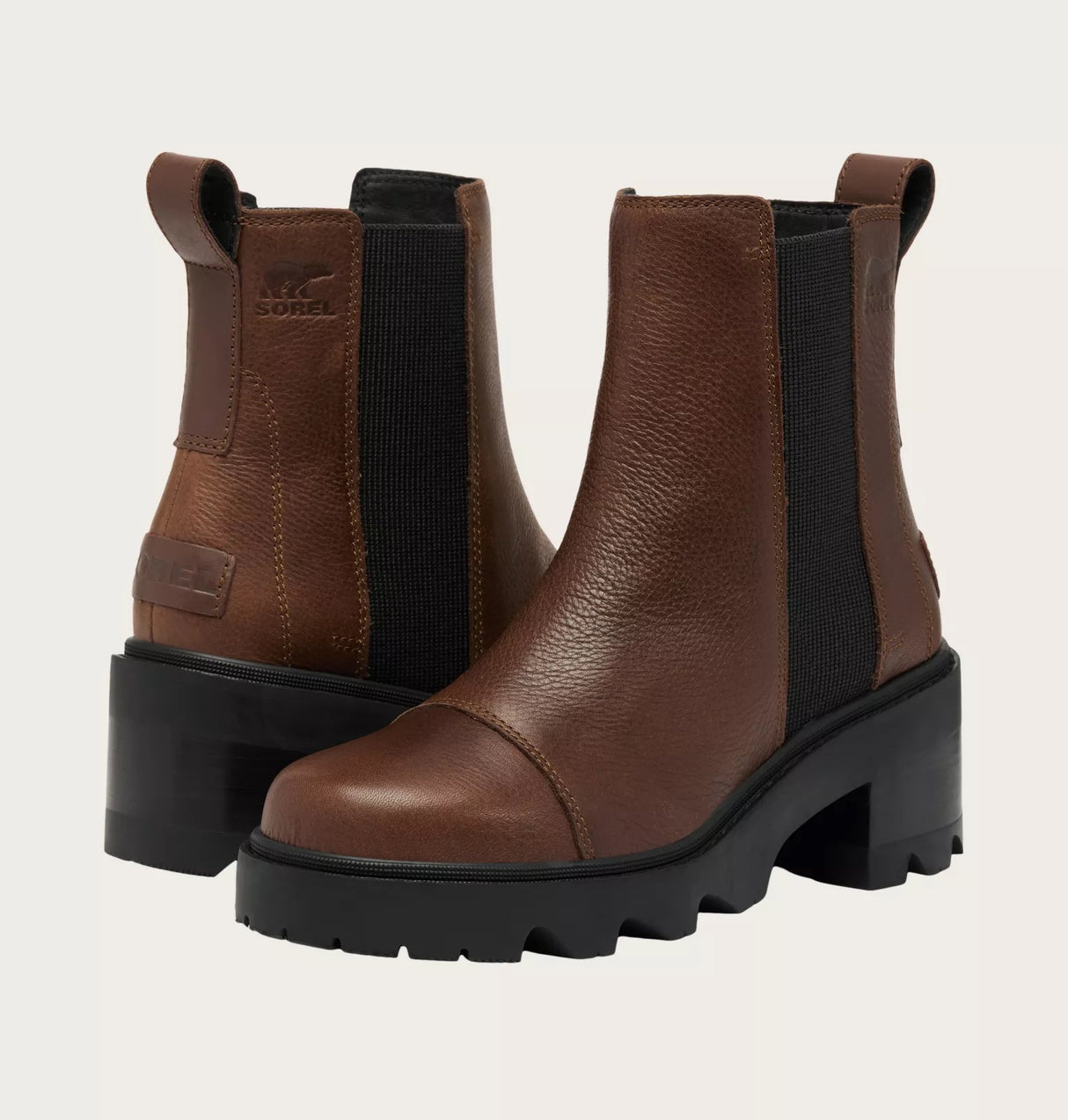 Sorel Women's JOAN NOW™ Chelsea Boot - Tobacco/Black