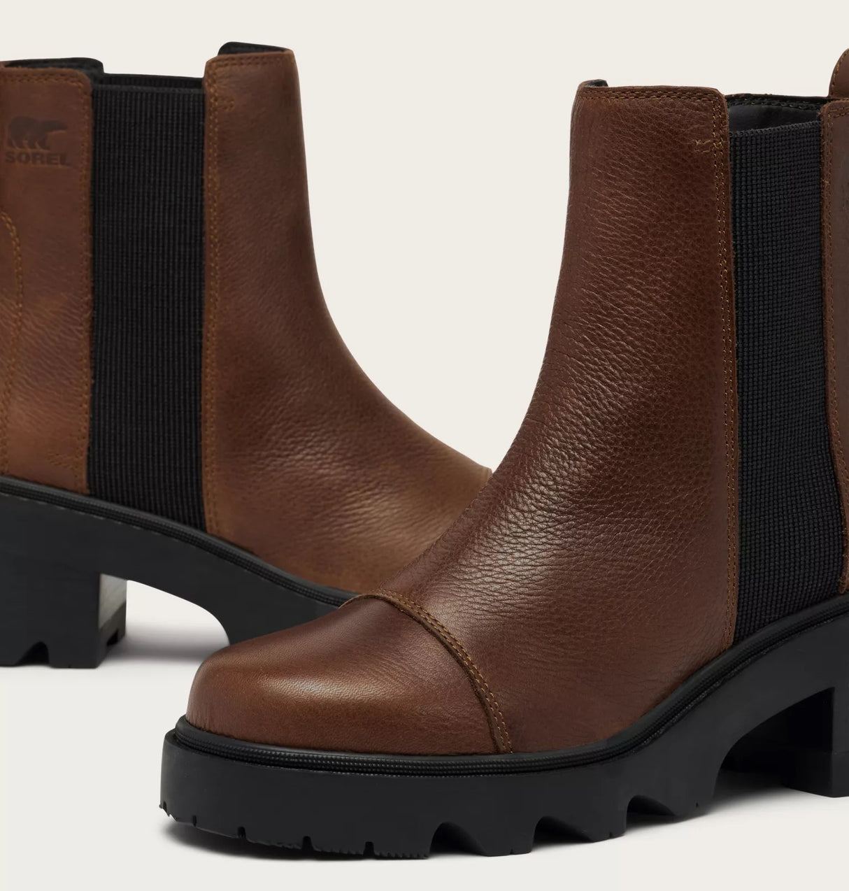 Sorel Women's JOAN NOW™ Chelsea Boot - Tobacco/Black