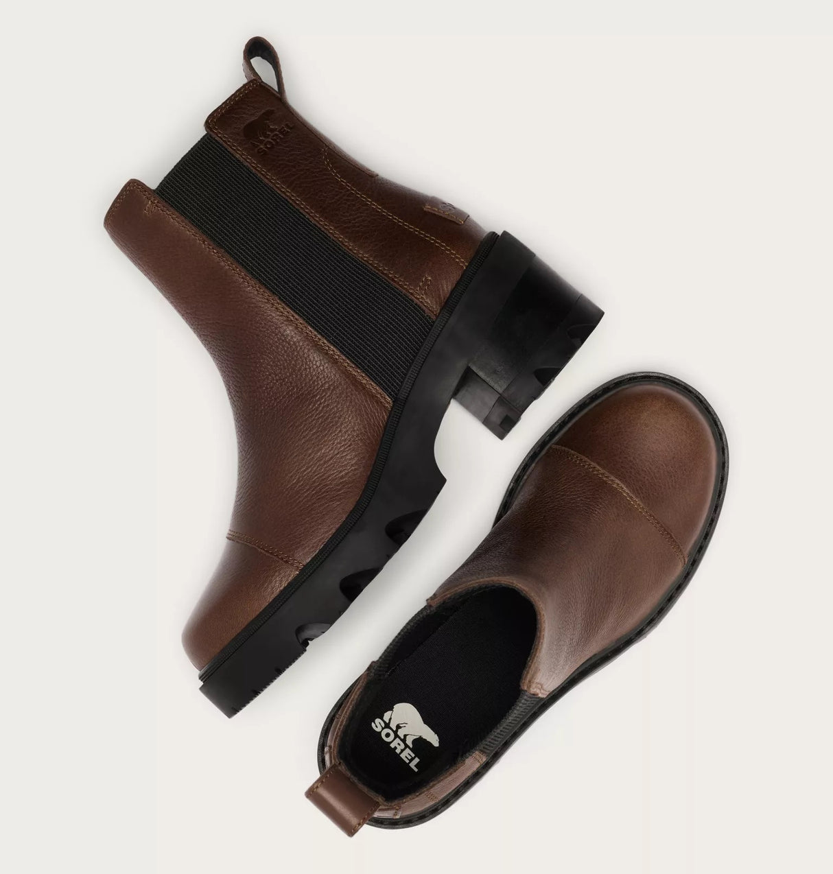 Sorel Women's JOAN NOW™ Chelsea Boot - Tobacco/Black