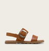 Sorel Women's ELLA™ lll Slingback Flat Sandal - Iced Tea/Gum 2