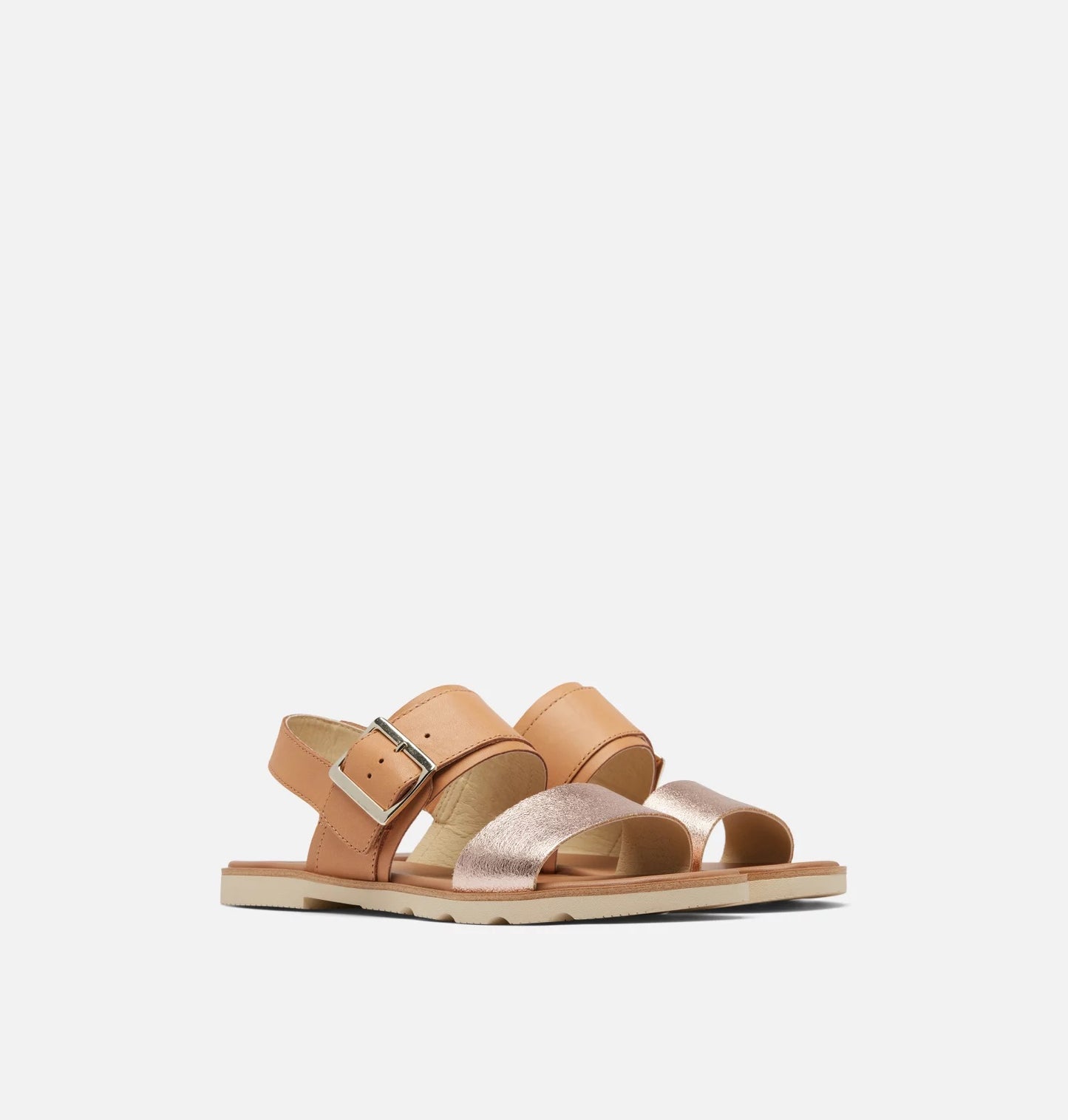 Sorel Women's ELLA™ lll Slingback Flat Sandal - Honest Beige/Honey White