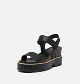 Sorel Women's JOANIE™ IV Y Strap Wedge Sandal - Black/Sea Salt
