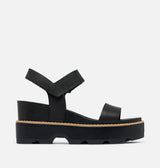 Sorel Women's JOANIE™ IV Y Strap Wedge Sandal - Black/Sea Salt