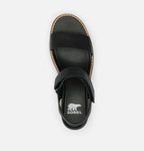 Sorel Women's JOANIE™ IV Y Strap Wedge Sandal - Black/Sea Salt