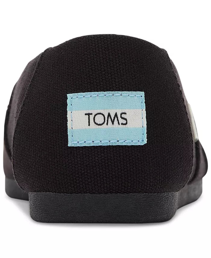 Toms Women's Alpargata - Black Recycled Cotton Canvas