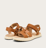 Sorel Women's ONA AVE™ Ankle Strap Flat Sandal - Iced Tea, Gum 16