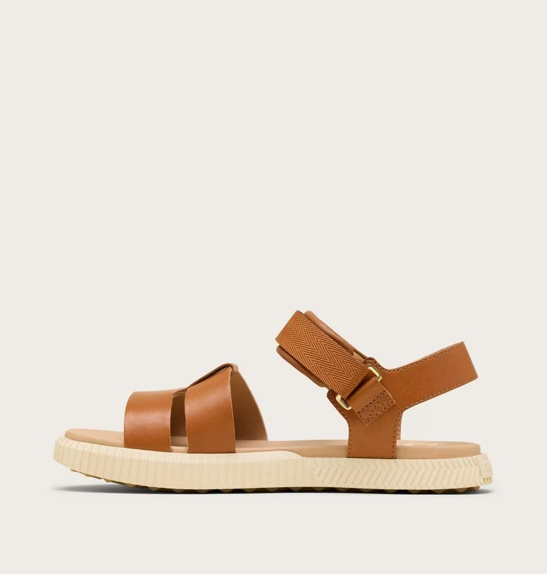 Sorel Women's ONA AVE™ Ankle Strap Flat Sandal - Iced Tea, Gum 16