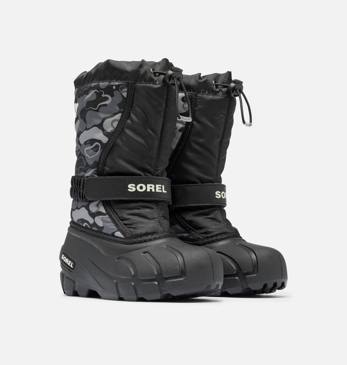 Sorel FLURRY™ Print Children's Boot - Black, Quarry