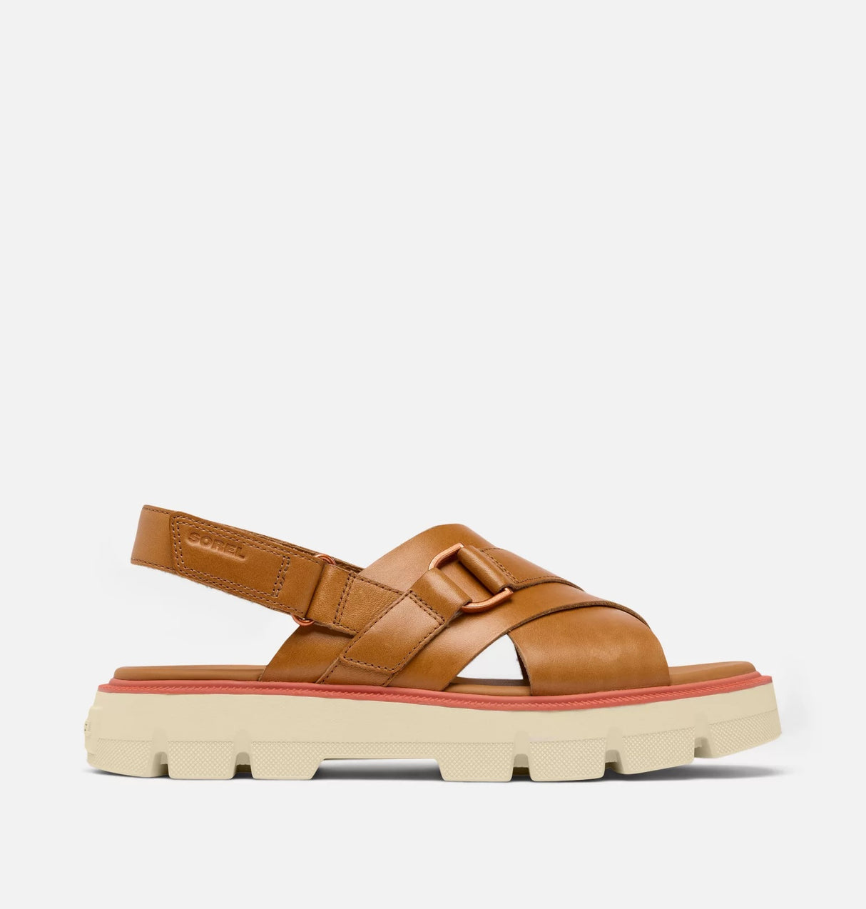Sorel Women's REIN CB™ Crisscross Sandal - Canyon Gold/Bleached Ceramic