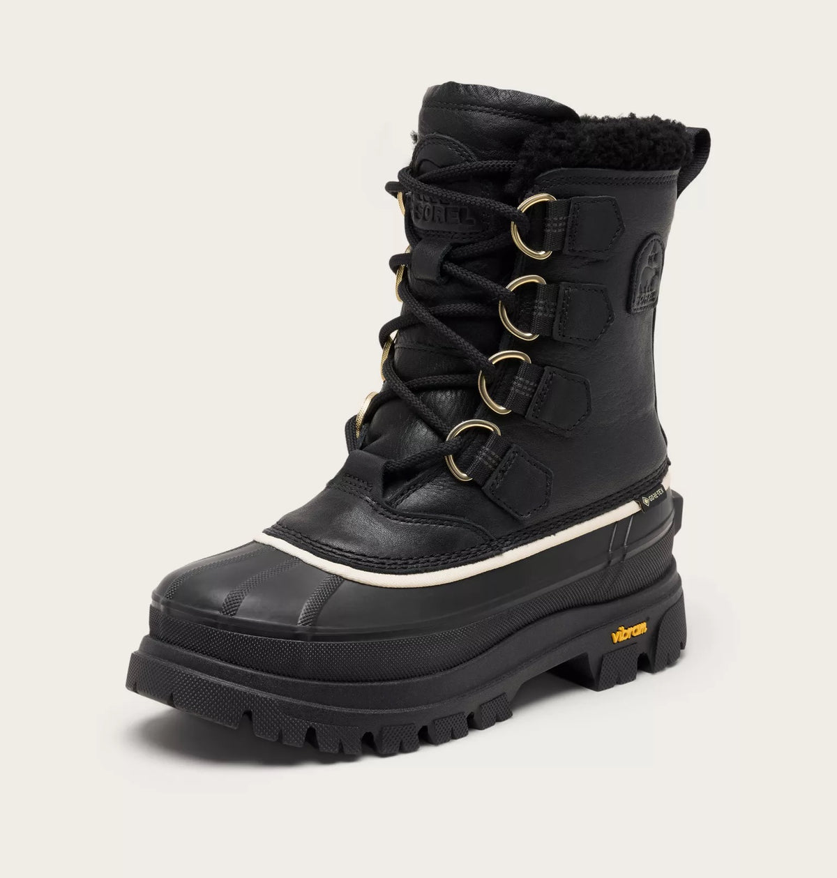 SOREL Women's CARIBOU HORIZON™ GTX Winter Boots - Black/Honey White