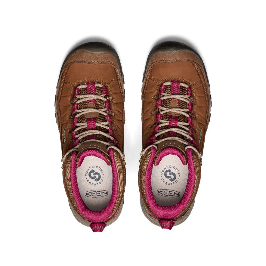 Keen Women's Targhee IV Mid Waterproof - Bison/Beaujolais