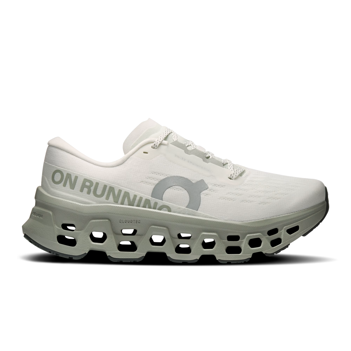 On Cloud Women's Cloudmonster 3 Running Shoes - Ivory/Tin