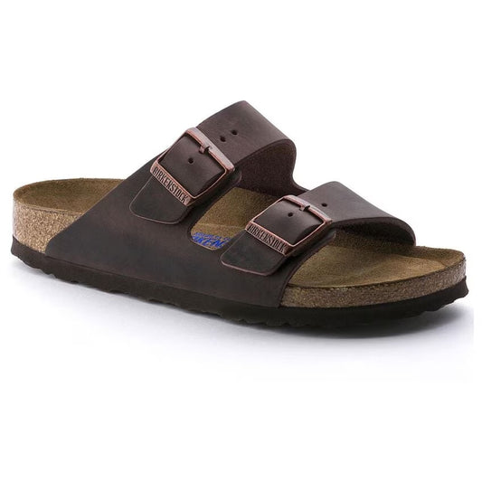 Birkenstock Arizona BS Soft Footbed Oiled Leather Sandals - Habana