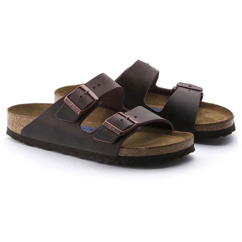 Birkenstock Arizona BS Soft Footbed Oiled Leather Sandals - Habana