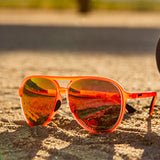 Goodr Mach G Sunglasses -  Captain Blunt's Red Eye