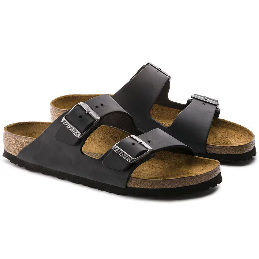 Birkenstock Arizona BS Oiled Leather Sandal - Black