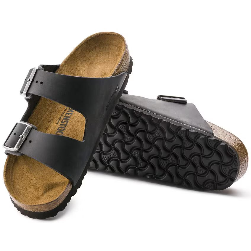 Birkenstock Arizona BS Oiled Leather Sandal - Black