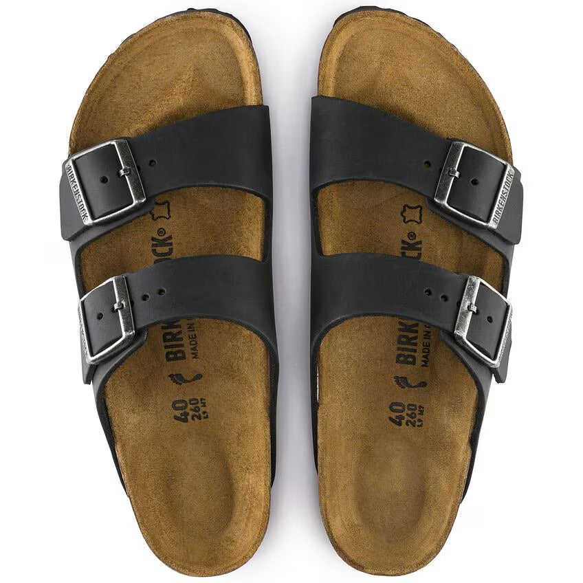 Birkenstock Arizona BS Oiled Leather Sandal - Black