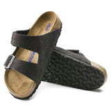 Birkenstock Women's Arizona Soft Footbed Suede Leather - Velvet Gray - Narrow Fit