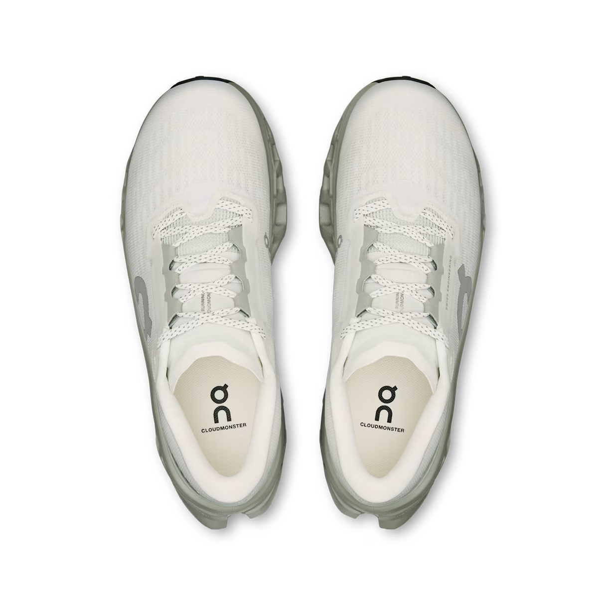 On Cloud Women's Cloudmonster 3 Running Shoes - Ivory/Tin